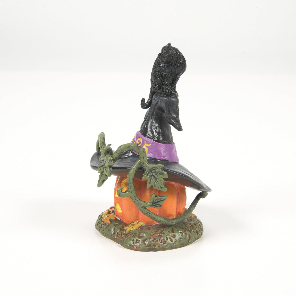 Department 56 Village Collection Accessories Halloween Feline Noir Cat on Pumpkin 2025 Dated Figurine, 4.02 Inch, Multicolor