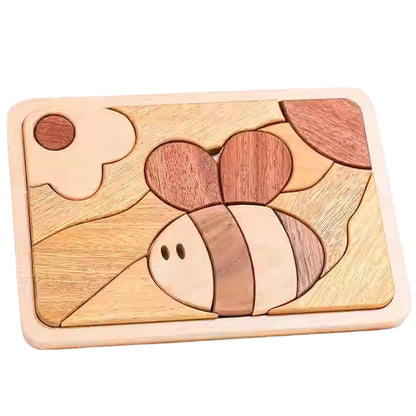 Adena Montessori 3D Wooden Bee Puzzle, 3-6y