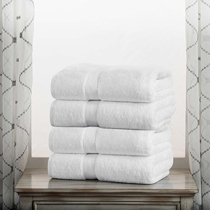 Superior Egyptian Cotton Pile Bath Towel Set of 4, Ultra Soft Luxury Towels