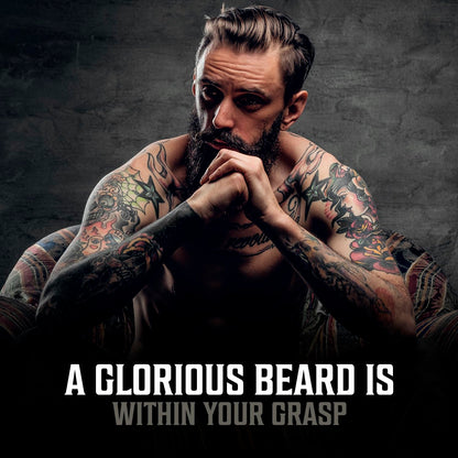 Viking Revolution Sandalwood Beard Oil for Men - Natural Mens Beard Oil with Argan Oil and Jojoba Oil - Beard Softener, Strengthens and Moisturizes - Beard Conditioner for Men (Sandalwood, 1 Pack)