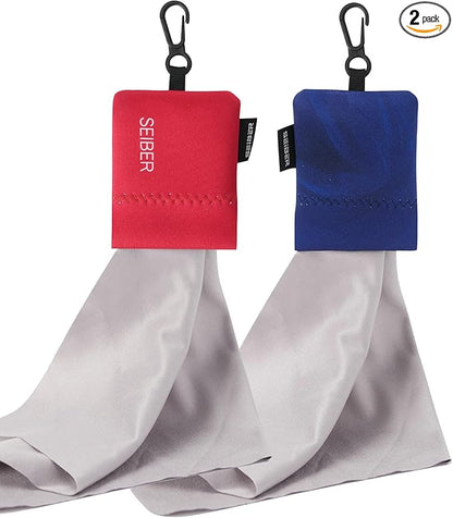 SEIBER Eyeglass Cleaning Microfiber Cloth, 7 x 7 inch Glasses Cloth
