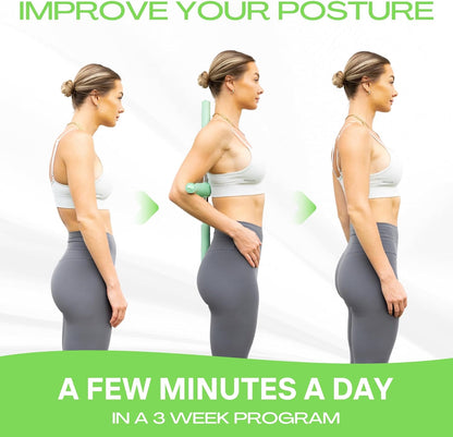 Posture Corrector Yoga Cross Stick - Back Pain Relief for Men Women - Stretcher and Straightener for Upper and Lower Back - Stretch Pole - Neck Hump Equipment Sets bar Device Brace