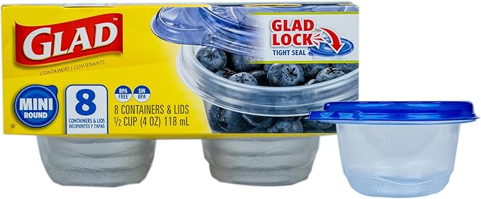 Glad GladWare Mini Round Food Storage Containers