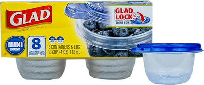 Glad GladWare Mini Round Food Storage Containers