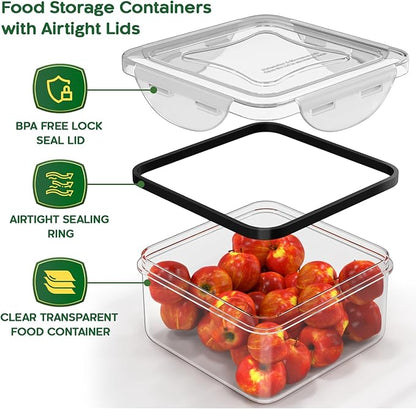 44 Pcs Food Storage Containers