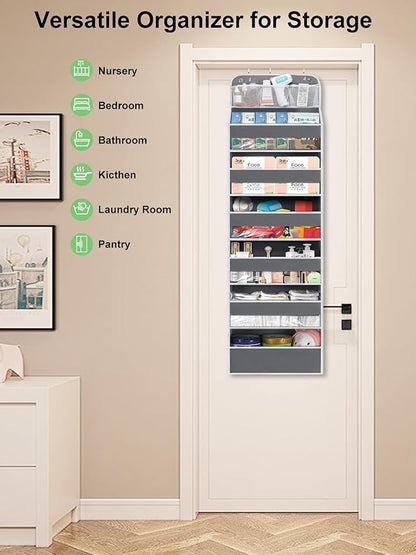 Over the Door Organizer 7 Tiers - 55lb Heavy Duty Door Hanging Organizer