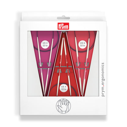 Prym Ergonomics 32" Circular Knitting Needles Set, Size US 2, 4 & 6
