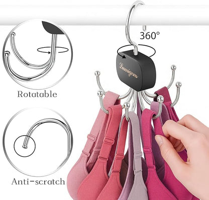 Belt Hanger, Belt Organizer for Closet, Rotatable Tie Rack, Belt Holder