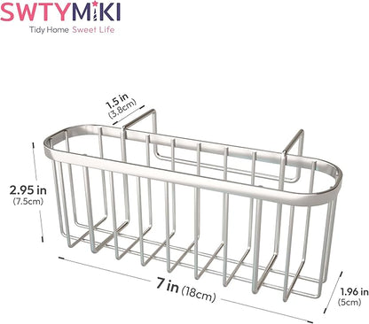 SWTYMIKI Sponge Holder for Kitchen Sink, Movable Kitchen Sink Caddy