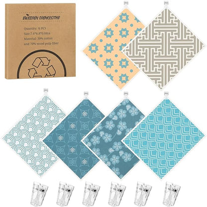 Needbrock 6 Pack Swedish Dishcloths