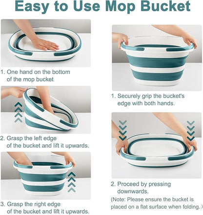 Collapsible Mop Bucket with Handle