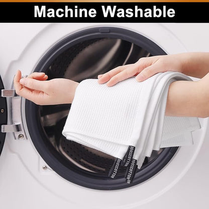 Homaxy 100% Cotton Waffle Weave Kitchen Towels
