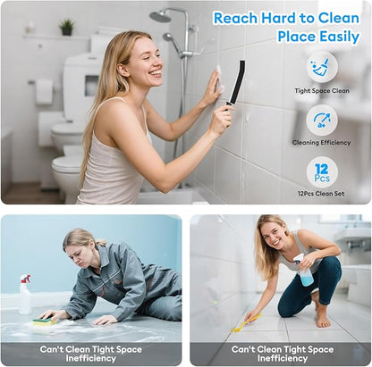 Crevice Cleaning Brush, Thin Hard Bristle Crevice Cleaning Tool Supplies