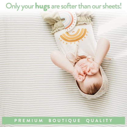 Cuddly Cubs Pack and Play Sheets Fitted – for Graco Pack n Play Playard – 2 Pack – Snuggly Soft Jersey Cotton Mini Crib Mattress Sheets Set for Baby Boy, Girl – Grey Polka Dots, Chevron