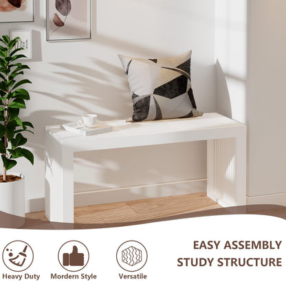 APRTAT Bamboo Dining Bench, 35 inch Farmhouse Decor Indoor Kitchen Table Bench, Entryway Shoe Rack Bench Solid Bamboo Benches for Living Room, Hallway, Bedroom, Bathroom
