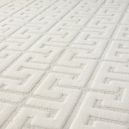 LUXE WEAVERS Modern Geometric Trellis Cream 5x7 Area Rug