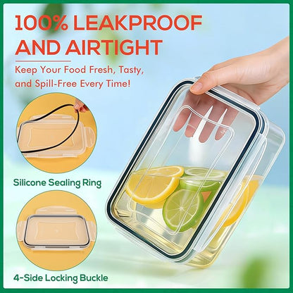 6 Pack Large Food Storage Containers