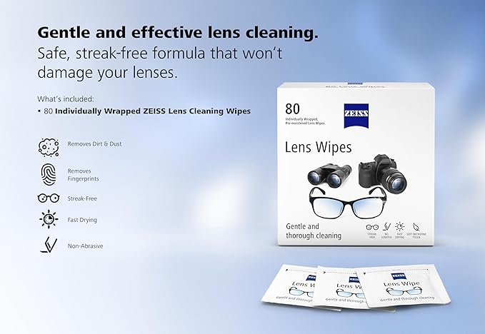 ZEISS Pre-Moistened Lens Cleaning Wipes