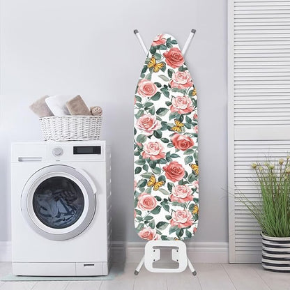 Rose Butterfly Ironing Board Cover and Pad Lightweight Soft Ironing Pad