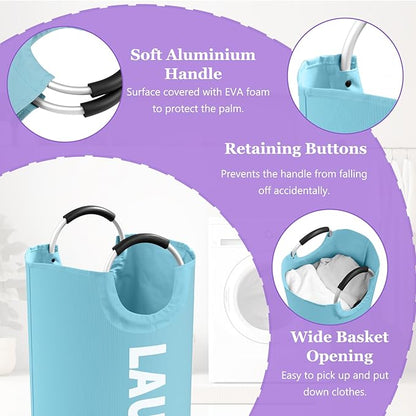 2Pcs Foldable Laundry Basket