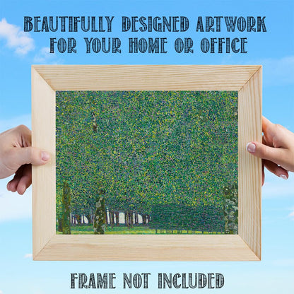 Gustav Klimt The Park 11x14 Unframed Print – Nature-Inspired Fine Art Reproduction, Abstract Forest Painting for Peaceful Home, Office, or Meditation Space Décor