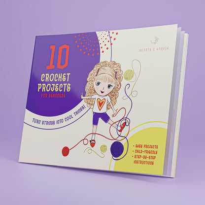 Learn to Crochet Kit for Beginners Adults – Beginner Crochet Kit for Adults and Kids, 80 Piece Crochet Set with Step-by-Step Guide and Projects Book, Crochet Starter Kit, Crochet Yarn, and Hooks