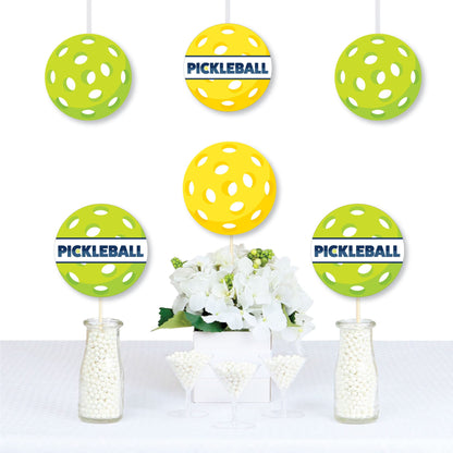 Big Dot of Happiness Let’s Rally - Pickleball - Decorations DIY Birthday or Retirement Party Essentials - Set of 20
