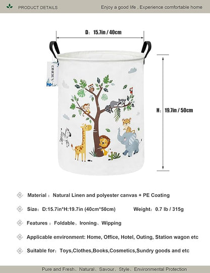 Round waterproof laundry basket, foldable storage basket, laundry Hampers