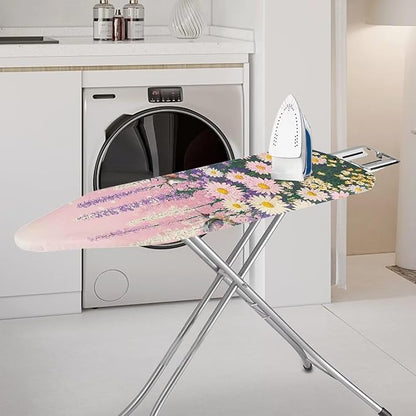 Purple Butterfly Thick Padding Ironing Board Covers Durable Stain Resistant