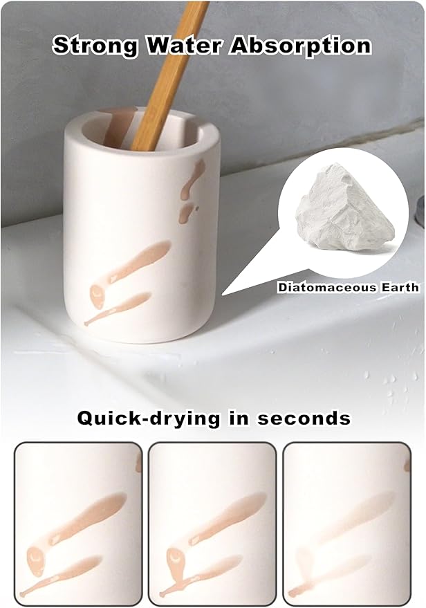 Nature Diatomite Toothbrush Holders