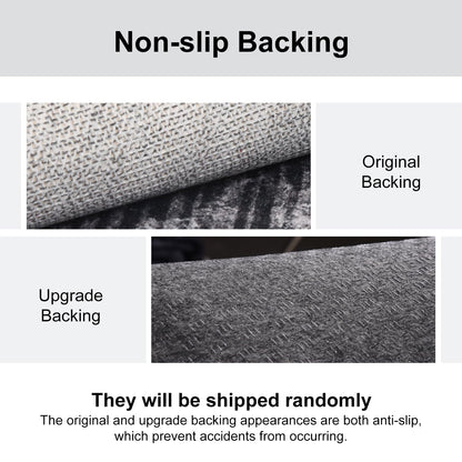 TerradWafs Washable Area Rugs 5x7, Modern Abstract Rug for Living Room, Soft Low Pile Non Slip Rug for Bedroom, Indoor Floor Carpet for Dining Room Farmhouse Nursery Entryway Home Office-Black