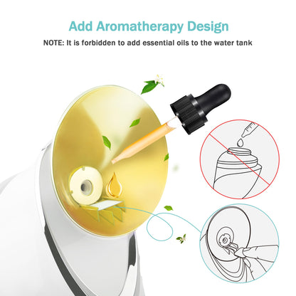 EZBASICS Facial Steamer Ionic Face Steamer for Home Facial, Warm Mist Humidifier Atomizer for Face Sauna Spa Sinuses Moisturizing, Unclogs Pores, 1 Pack + 5 Stainless Steel Skin Kit Blue