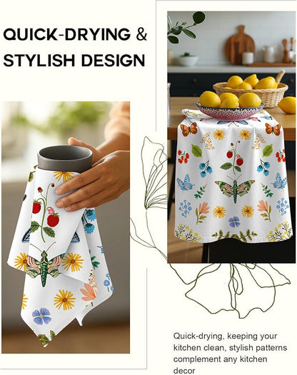 Flour Sack Kitchen Towels Set of 2-18x26 Cotton Dish Towels