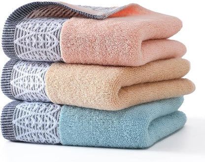 2 Pack Decorative Hand Towels, Leaf Design Cotton, Soft Absorbent Quick-Drying