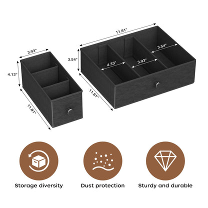 Homeiju Coffee Pod Drawers - K Cup Organizer, Nespresso Pods Holder with Mug Rack, Coffee Holder for Countertop, 52 Capacity Pods, Suitable for Kitchens, Offices and Coffee Bars(Brown)