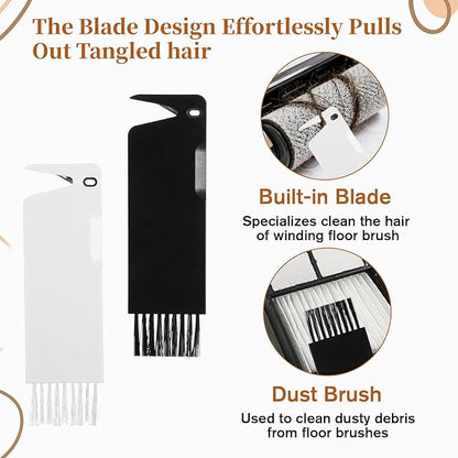 4 PCS Handheld Vacuum Cleaner Brush, Universal Dust Brush, 2 in 1 Vacuum Roller