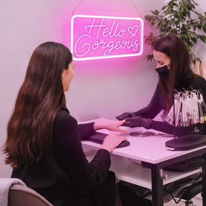 You're Like Really Pretty Neon Signs for Wall Decor, LED Neon Sign Aesthetic Room Decor for Teen Girls Neon Lights Signs for Bedroom, Salon, Wedding Party Pink Neon Name Sign