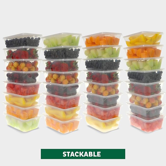 Freshware Food Storage Containers 25 oz Plastic Deli Containers