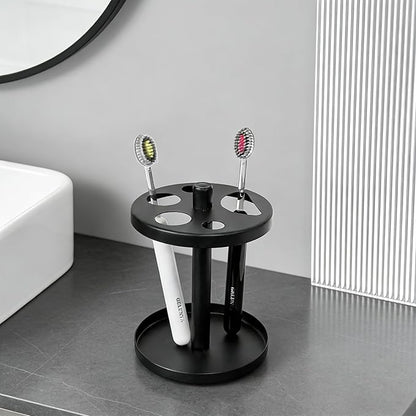 Black Metal Toothbrush Holder Stand