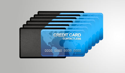 Card Armor Credit Card Holder, 6 Premium RFID Blocking Sleeves with Clear Front for Easy Viewing, Prevent Identity or Financial Theft from High Tech Thieves