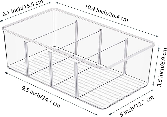 Vtopmart 10 Pack Food Storage Organizer Bins, Cabinet Organization and Storage