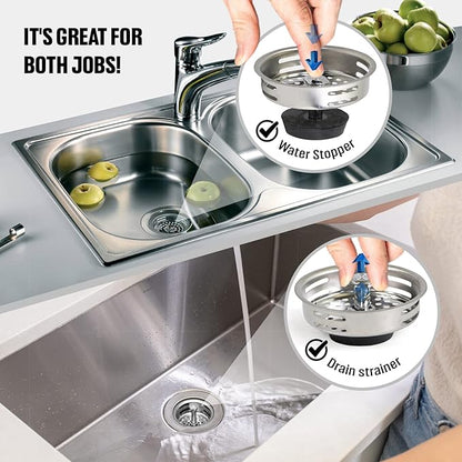 Highcraft 9843 Stainless Steel Kitchen Sink Strainer Basket-Replacement