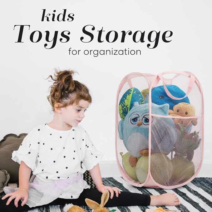 Handy Laundry Collapsible Mesh Pop Up Hamper