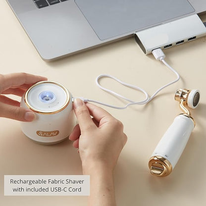 SALAV® Retro Edition Rechargeable Fabric Shaver and Lint Roller