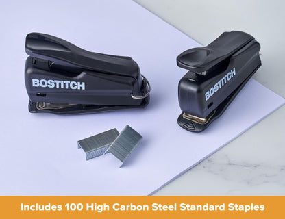 Bostitch Nano Mini Staplers, Black, 2-Pack (1830-2PK)