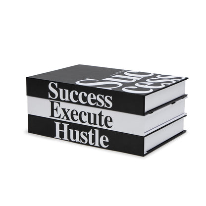TwoDays Motivational Office Decor: Modern Decorative Books (Set of 3), 6.7 x 9.8 x 1.4 inches