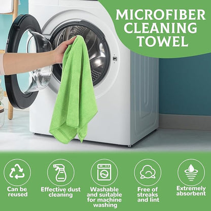 6 Pcs Extra Large Microfiber Cleaning Cloth Reusable Microfiber Towels Thick