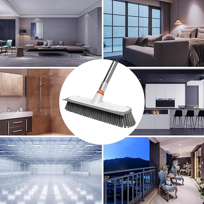 Heavy Duty Floor Scrub Brush and Grout Cleaner Tool
