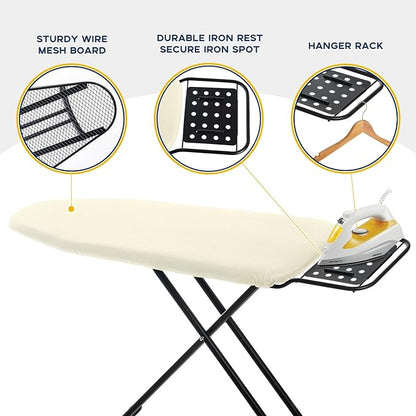 Ironing Board Full Size, RAINHOL Compact Iron Board
