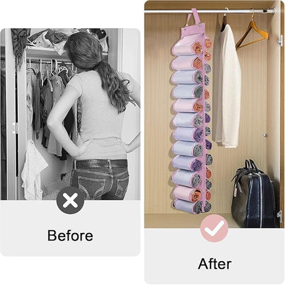 Legging Organizer Storage, Shirt Organizer, Foldable Hanging Closet Organizer